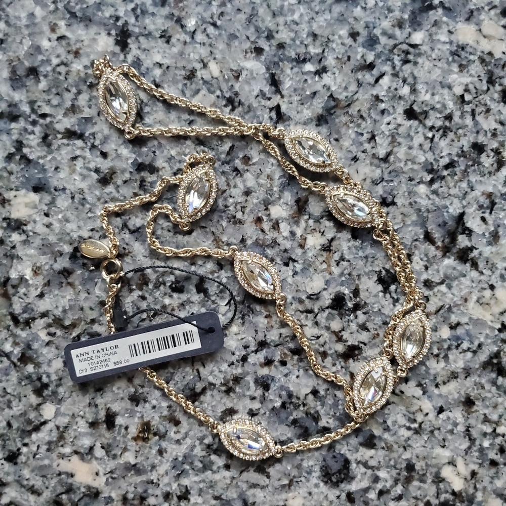 Ann Taylor Rhinestone Necklace